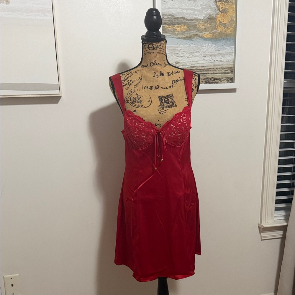 Elegant Red Lace